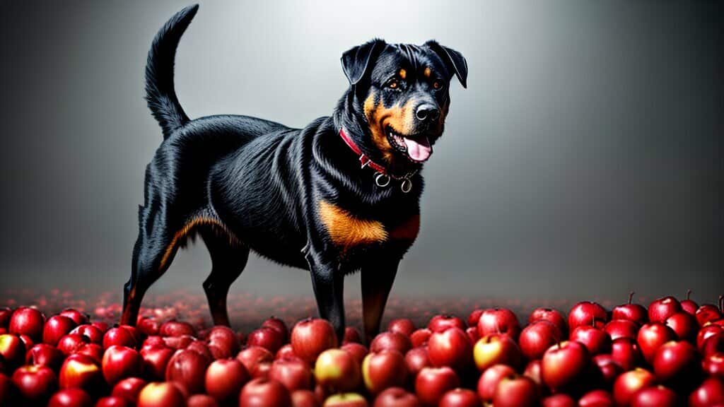 Rottweilers Eat Apples