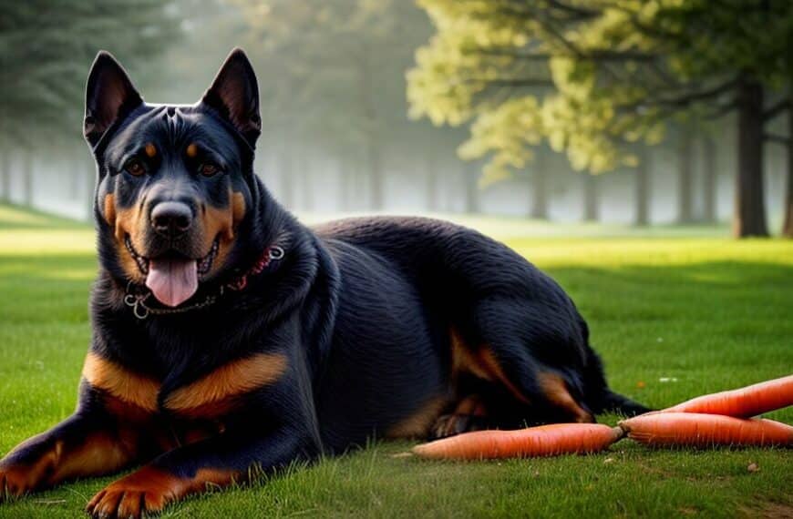 Rottweilers Eat Carrots