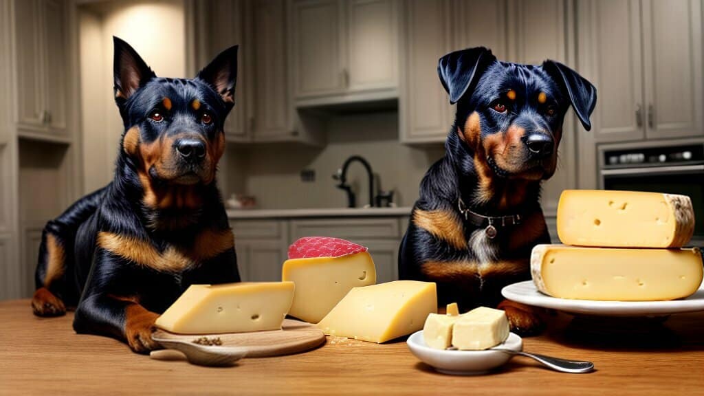 Rottweilers Eat Cheese